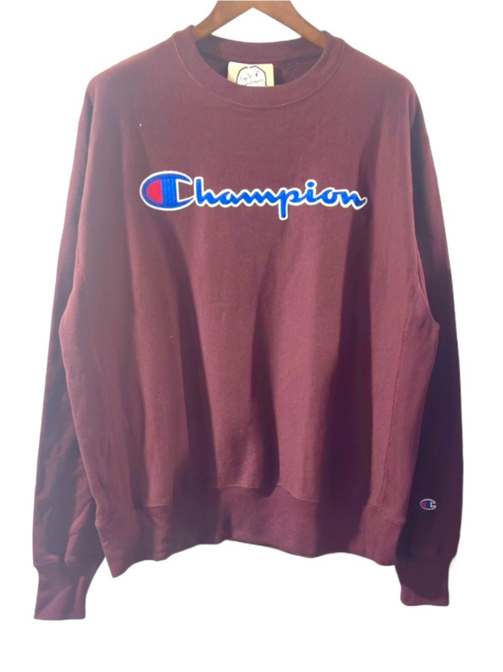 Champion Reverse Weave Maroon Crewneck Sweatshirt Size Men’s Large